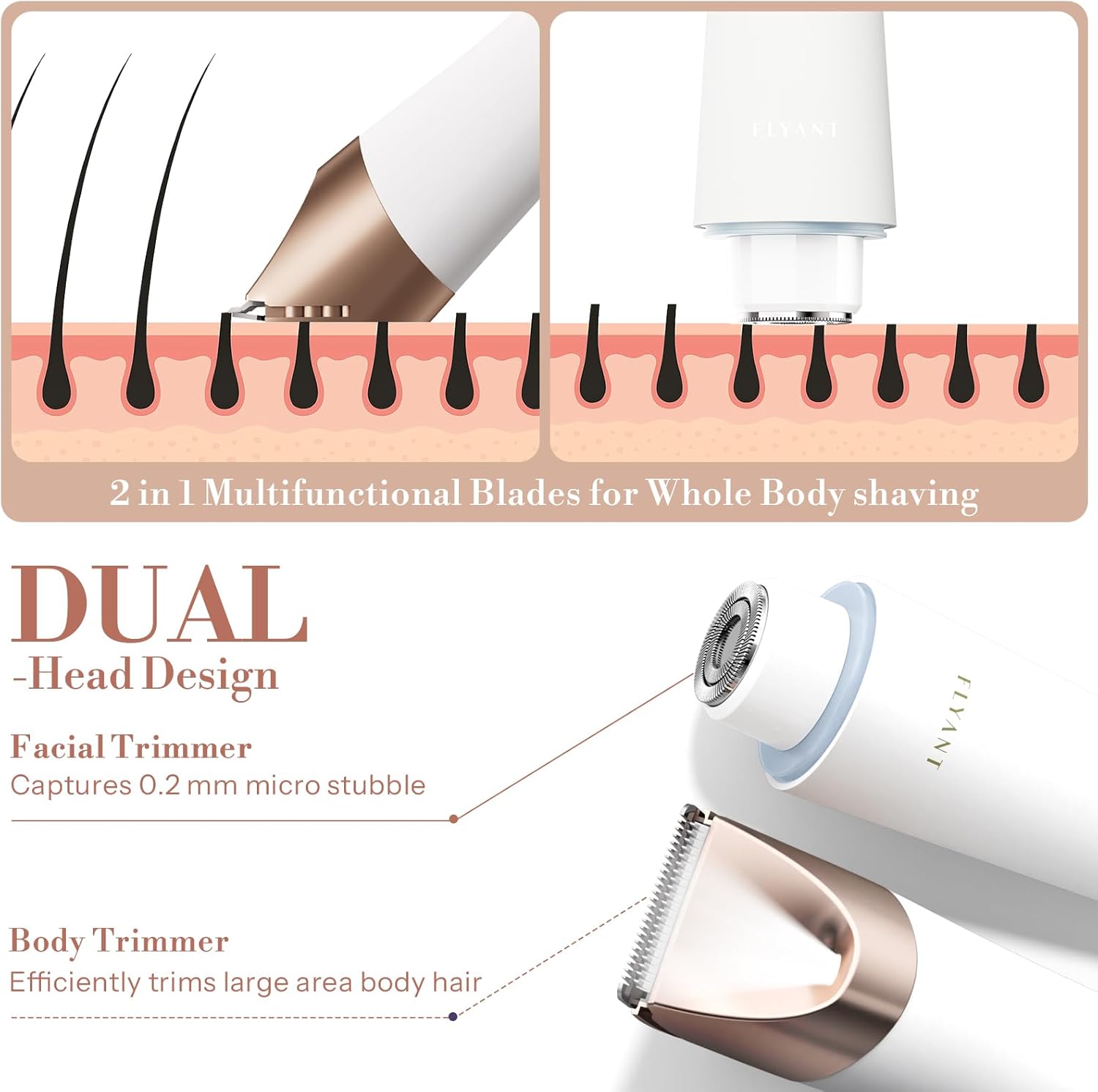 Double Head Electric Shaver